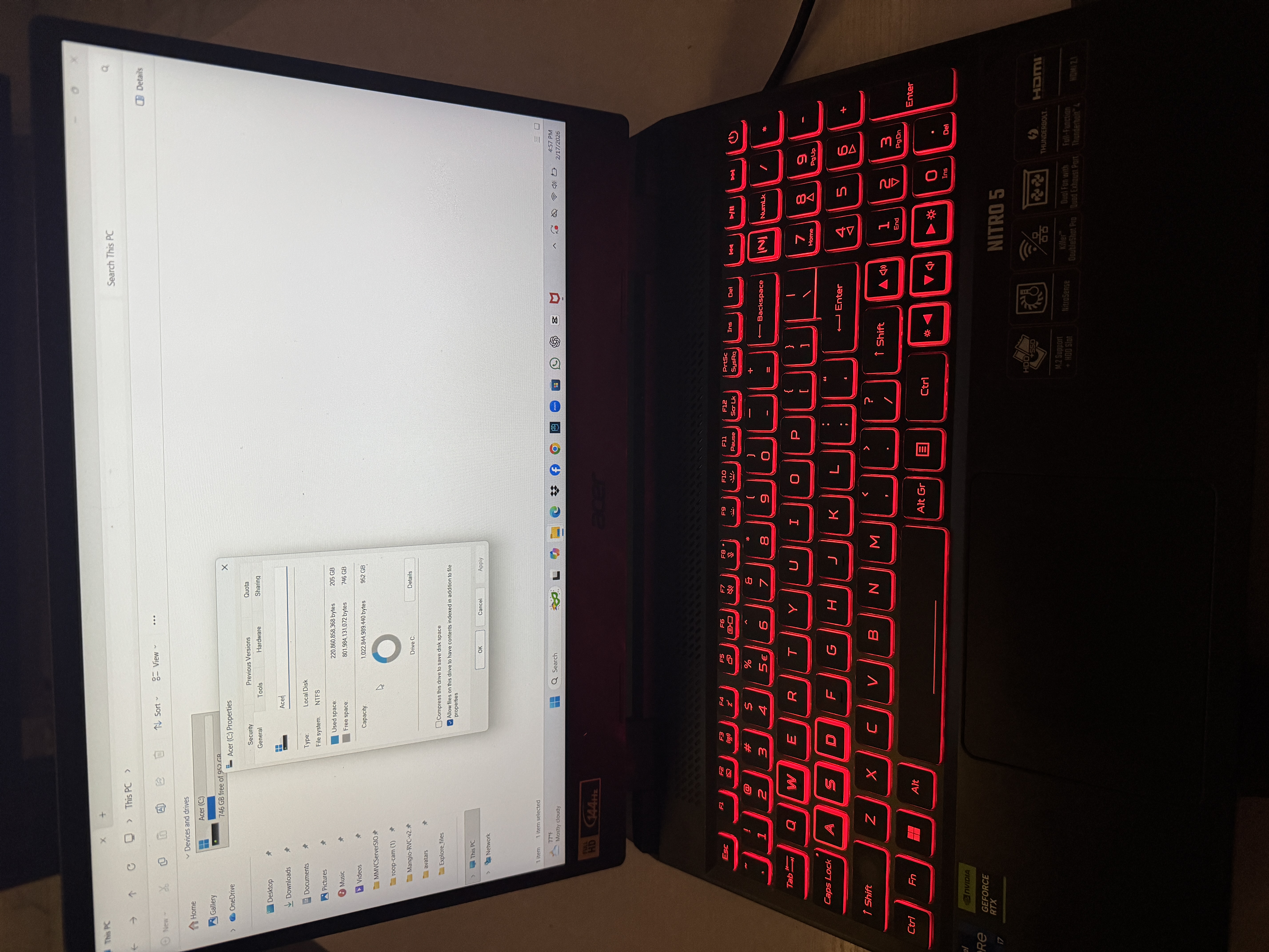 Acer Gaming laptop core i7 Nitro 5 year 2023